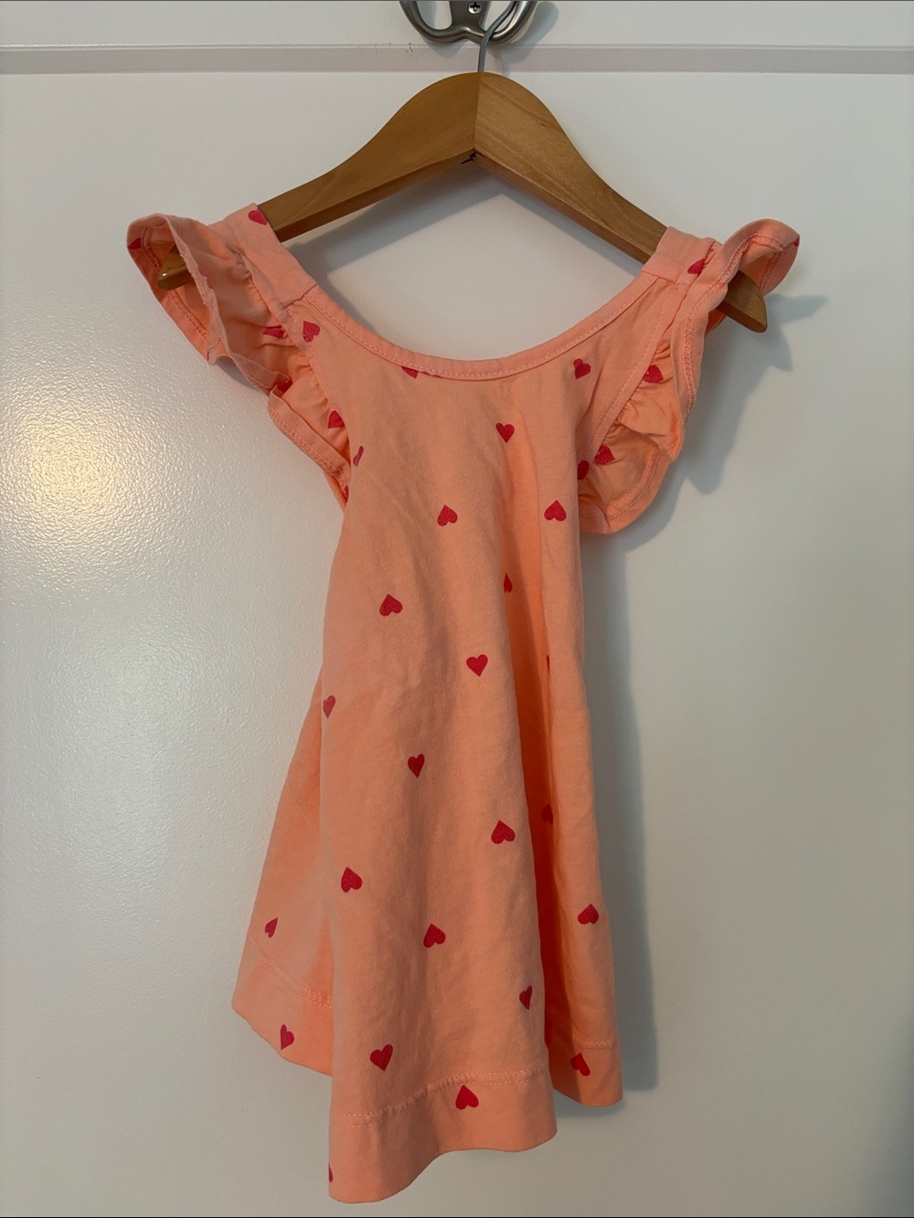 Joah Love Flutter Sleeve Heart Tank, Size 12M